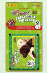 Opakowanie Przyjaciele zwierząt blister z naklejkami (5 saszetek po 6 naklejek)