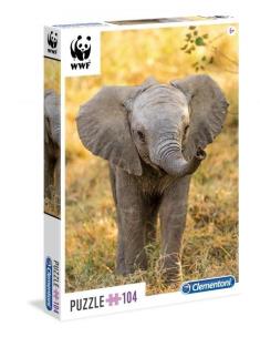Opakowanie Puzzle 104 WWF Słoń