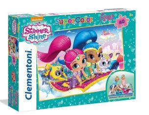 Opakowanie Puzzle 40 Podłogowe Shimmer and Shine