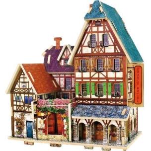 Okładka książki Puzzle drewniane 3D Hotel