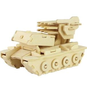 Opakowanie Puzzle drewniane 3D Wyrzutnia rakiet