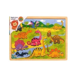 Opakowanie Puzzle drewniane Dinozaury