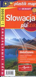 Opakowanie Słowacja plastik mapa samochodowa