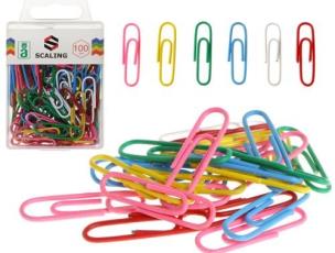 Opakowanie Spinacze kolorowe w pudełku Scaling