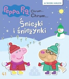 Okładka książki Świnka Peppa Chrum Chrum 41 Śnieżki i śnieżynki