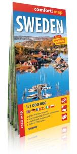 Opakowanie Szwecja Sweden road map 1:1 000 000