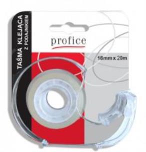 Opakowanie Taśma klejąca 18x20m z podajnikiem PROFICE