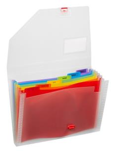 Teczka A4 Rainbow 6 przekładek. Wydawca: Snopake. Multiszop.pl Opakowanie Teczka A4 Rainbow 6 przekładek