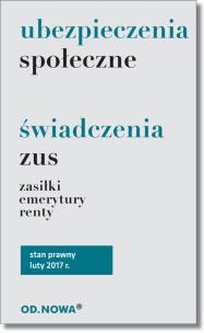 Okładka książki Ubezpieczenia społeczne i świadczenia ZUS
