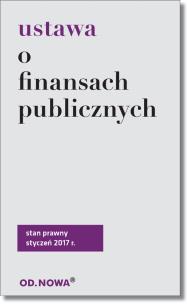 Okładka książki Ustawa o finansach publicznych