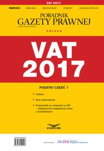 Opakowanie VAT 2017 Podatki Część 1