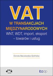 Okładka książki VAT w transakcjach międzynarodowych