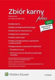 Okładka książki Zbiór karny 2017 PLUS