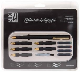 Opakowanie Zestaw do kaligrafii Niki 4  6-częściowy