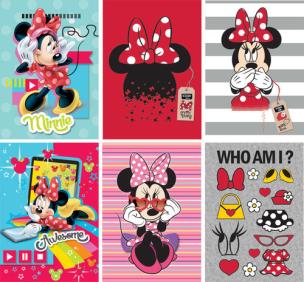 Opakowanie Zeszyt A4 kratka 42 kartki papier HQ MINNIE 10 sztuk