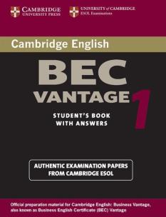 Opakowanie Cambridge BEC Vantage 1 Student's Book with answers