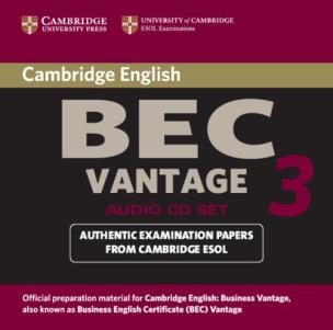 Opakowanie Cambridge BEC Vantage 3 Audio CD Set