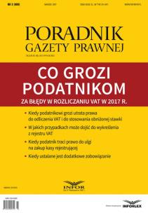 Opakowanie Co grozi podatnikom za błędy w rozliczeniu VAT w 2017 r.