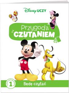 Okładka książki Disney Uczy. Klub Przyjaciół Myszki Miki. Przygoda z Czytaniem. Będę czytać