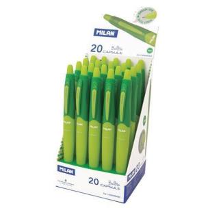 Opakowanie Długopis Capsule zielony (20szt) MILAN