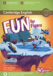 Fun for Flyers Student's Book + Online Activities + Audio + Home Fun Booklet 6. Autor: Robinson Anne, Saxby Karen. Multiszop.pl Okładka książki Fun for Flyers Student's Book + Online Activities + Audio + Home Fun Booklet 6