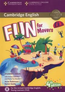Fun for Movers Student's Book + Online Activities + Audio + Home Fun Booklet 4. Autor: Robinson Anne, Saxby Karen. Multiszop.pl Okładka książki Fun for Movers Student's Book + Online Activities + Audio + Home Fun Booklet 4