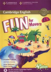 Fun for Movers Student's Book + Online Activities. Autor: Robinson Anne, Saxby Karen. Multiszop.pl Okładka książki Fun for Movers Student's Book + Online Activities