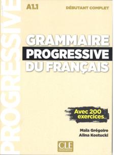 Okładka książki Grammaire progressive du francais Niveau debutant complet + CD