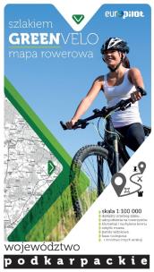 Okładka książki Green Velo mapa rowerowa Województwo podkarpackie