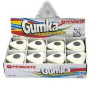 Opakowanie Gumka do ścierania trójkątna PE-40 (24szt) PENMATE