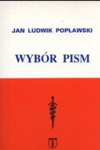 Okładka książki Jan Ludwik Popławski. Wybór pism