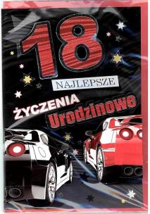 Opakowanie Karnet 18-stka naklejany 3D nr 004 + koperta