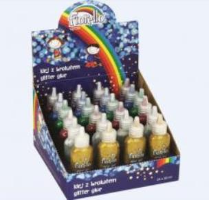 Klej brokatowy GR-BK20 (24szt) FIORELLO. Autor: KW trade. Multiszop.pl Okładka książki Klej brokatowy GR-BK20 (24szt) FIORELLO