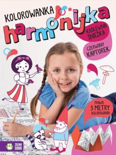 Okładka książki Kolorowanka- harmonijka. Czerwony Kapturek i Królewna Śnieżka