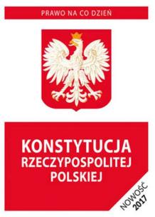 Okładka książki Konstytucja Rzeczypospolitej Polskiej w.2017