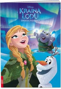 Okładka książki KRAINA LODU. ŚWIATŁA PÓŁNOCY. KOLOROWANKA ZADANIAMI