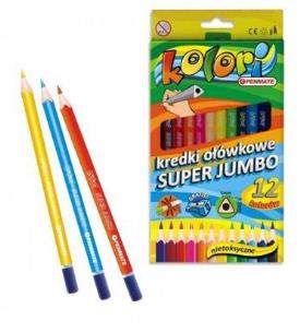 Opakowanie Kredki Premium Kolori Jumbo12 kolorów PENMATE