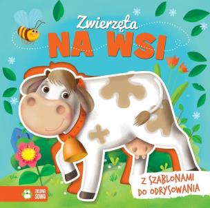 Okładka książki Książka z szablonem Zwierzęta na wsi