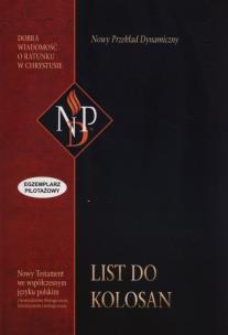 Okładka książki List do Kolosan