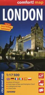 Opakowanie London laminowany plan miasta 1:17 500