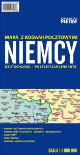 Opakowanie Mapa Niemiec kodów pocztowych 1:1 000 000