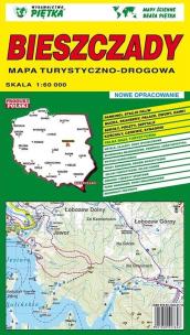 Okładka książki MAPA SKŁADANA BIESZCZAD 1:60 000