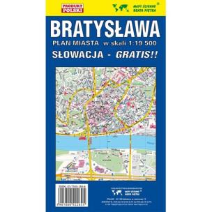 Opakowanie Mapa Składana Bratysławy 1:19 500