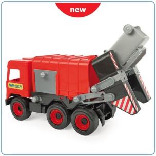 Opakowanie Middle Truck Śmieciarka czerwona w kartonie