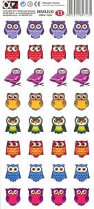 Opakowanie Naklejki Alfika i Zetki 13 Sowy