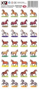 Opakowanie Naklejki Alfika i Zetki 18 Konie