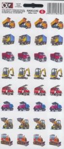 Opakowanie Naklejki Alfika i Zetki 6 Samochody budowlane