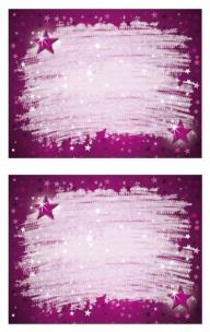 Opakowanie Naklejki na zeszyty fioletowe gwiazdy