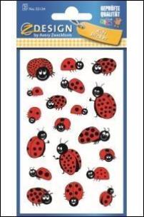 Opakowanie Naklejki papierowe biedronka