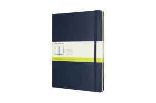 Opakowanie Notes Moleskiny XL gładki  w twardej oprawie szafirowy 192 strony